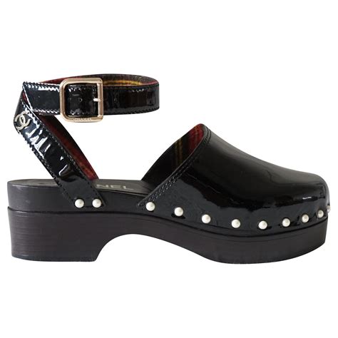 chanel clogs celeb|chanel size 42 black clogs.